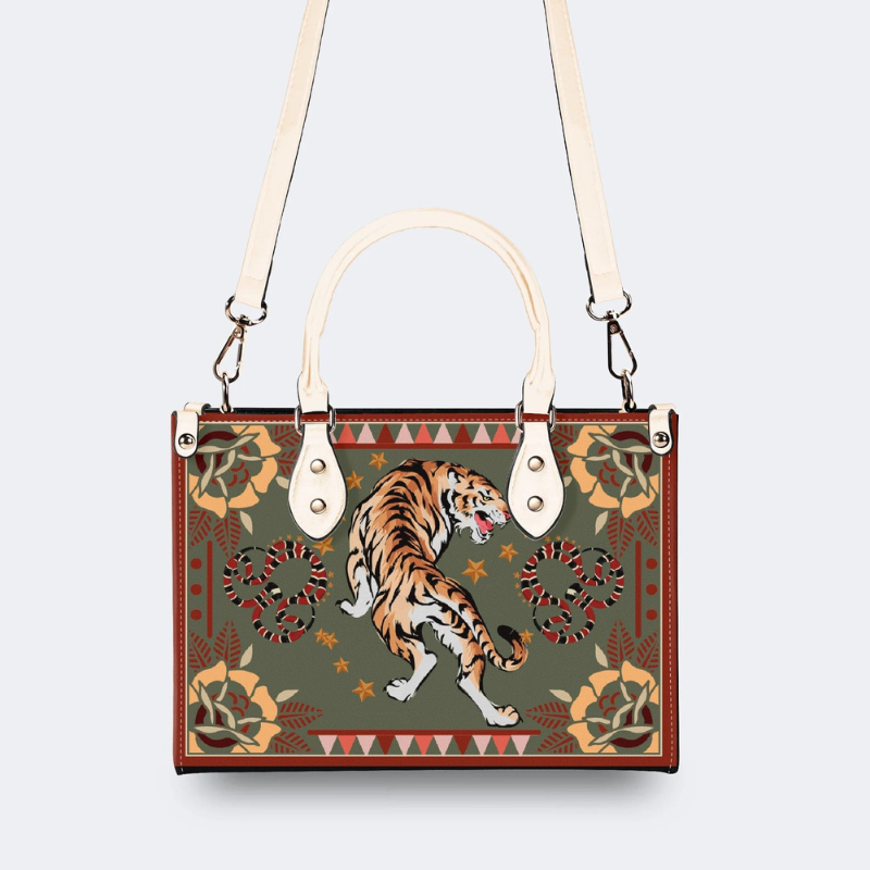Tiger Surrounded By Snakes Handbag Factory Direct Sales_03