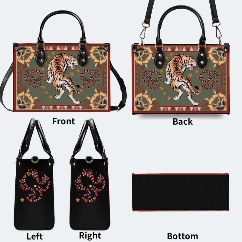 Tiger Surrounded By Snakes Handbag Factory Direct Sales_10