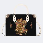 Traditional Tiger And Dragon Print Handbag Factory Direct Sales