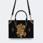 Traditional Tiger And Dragon Print Handbag Factory Direct Sales