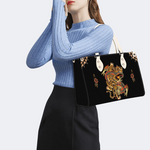 Traditional Tiger And Dragon Print Handbag Factory Direct Sales