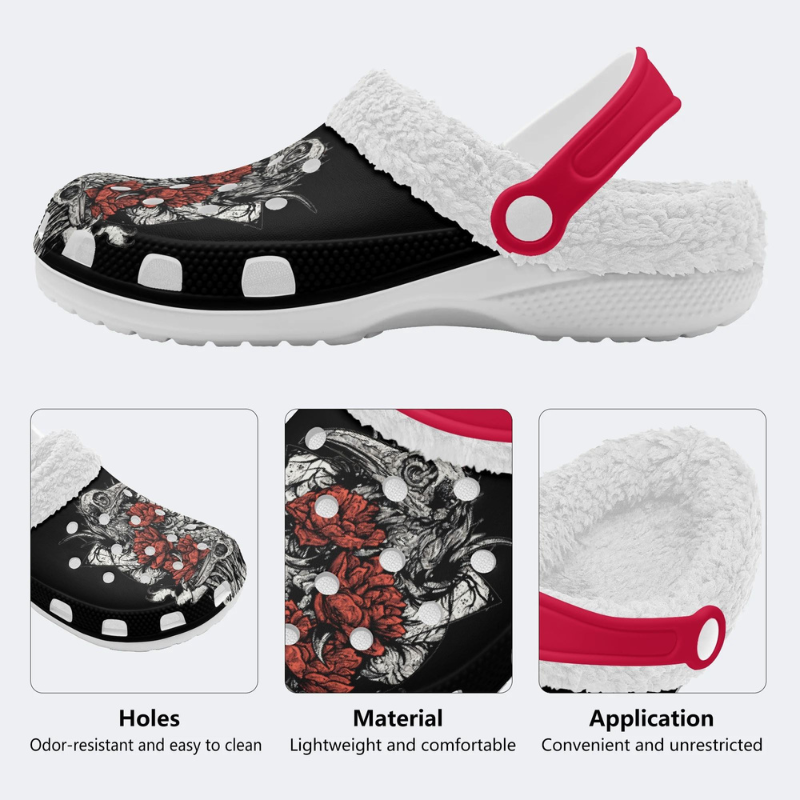 Vintage Crow And Roses Slippers/Sandals Factory Direct Sales