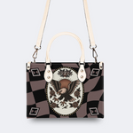 Vintage Eagle Day Print Handbag Factory Direct Sales_03
