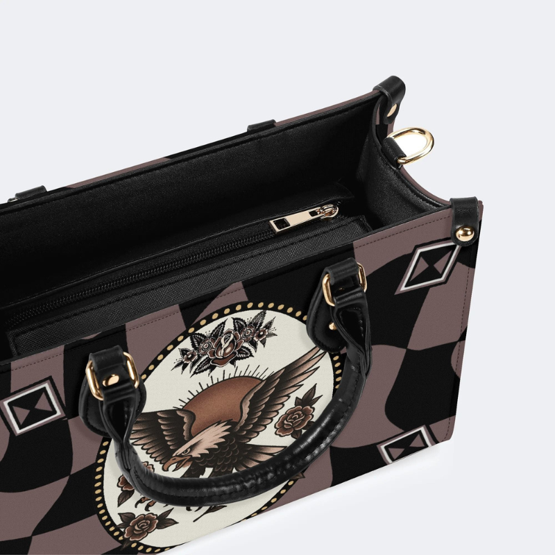 Vintage Eagle Day Print Handbag Factory Direct Sales
