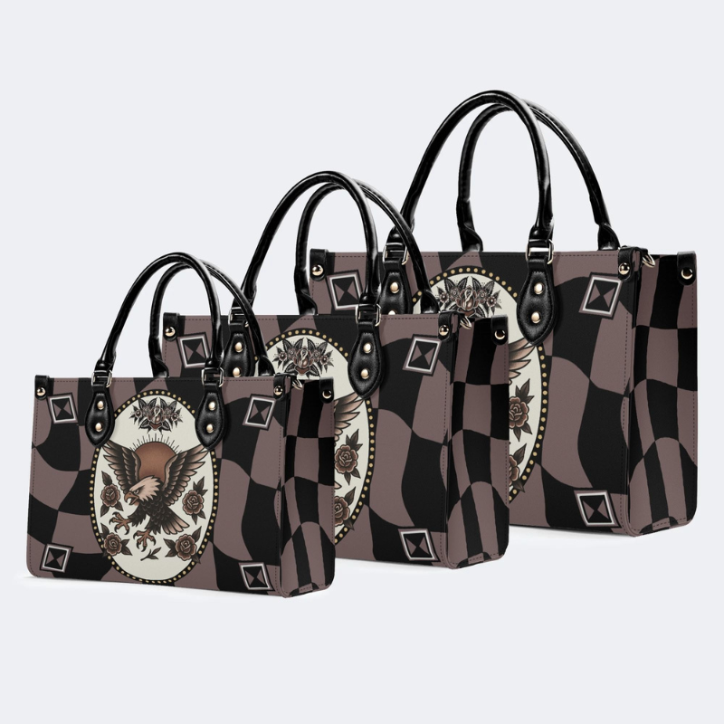 Vintage Eagle Day Print Handbag Factory Direct Sales