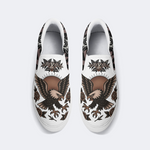 Vintage Eagle Day Print Slip On Shoes