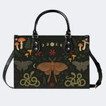 Vintage Moth And Snake Print Handbag Factory Direct Sales