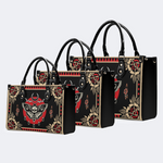 Vintage Red Sun Moth Print Handbag Factory Direct Sales_13