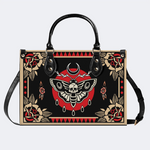 Vintage Red Sun Moth Print Handbag Factory Direct Sales