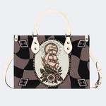 Vintage Sailboat Print Handbag Factory Direct Sales
