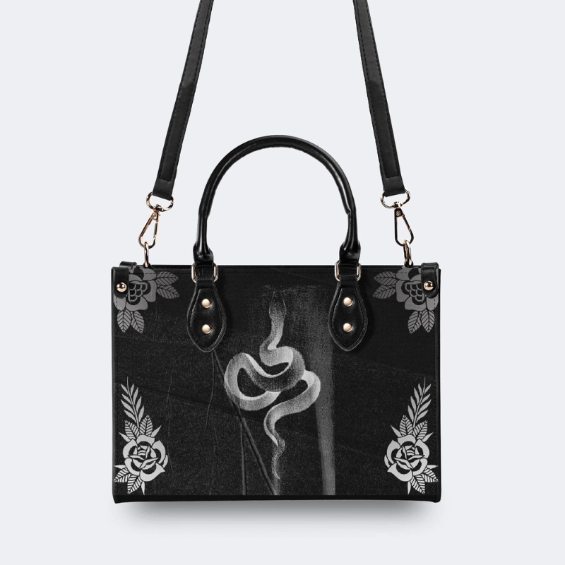 Vintage Snake Print Handbag Factory Direct Sales_02
