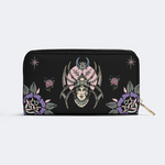 Vintage Spider Queen Print Leather Wallet_03