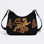 Vintage Tiger Vs. Viper Leather Crossbody Bag_01