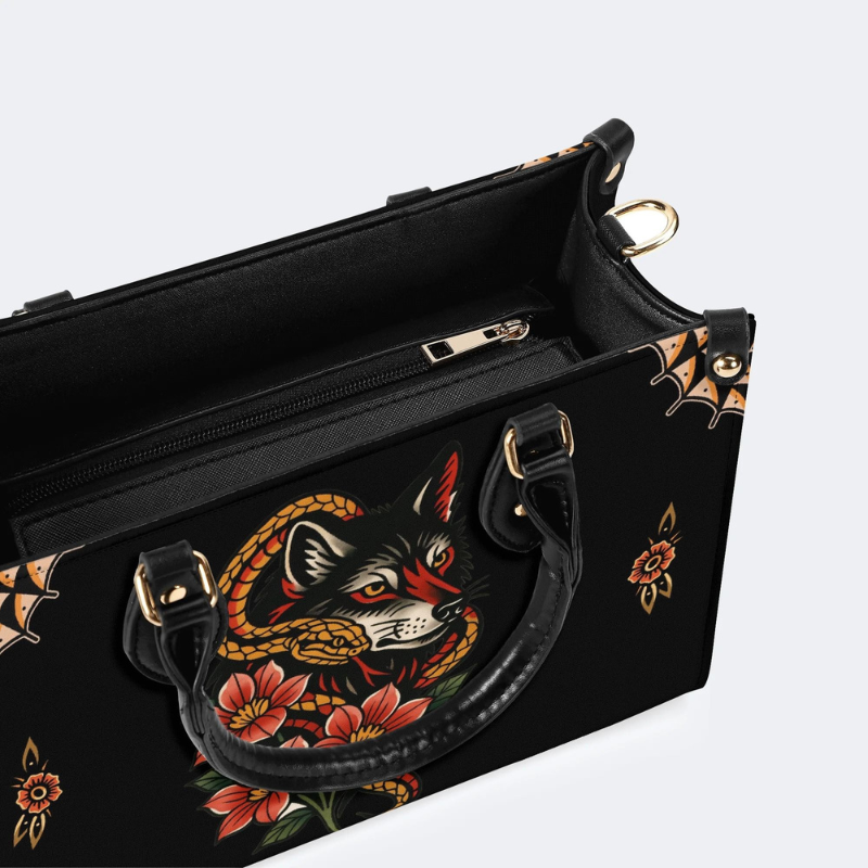 Wolf And Snake Print Handbag Factory Direct Sales