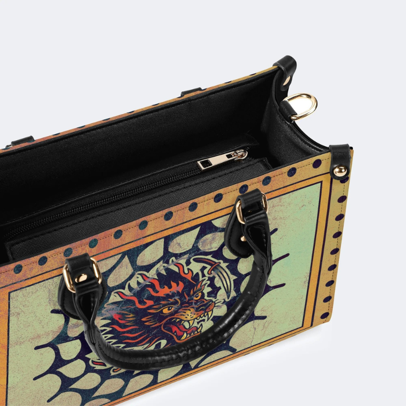 Wolf Head Print Handbag Factory Direct Sales