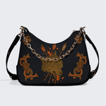Wolf Shot Dead By Bow And Arrow Leather Crossbody Bag