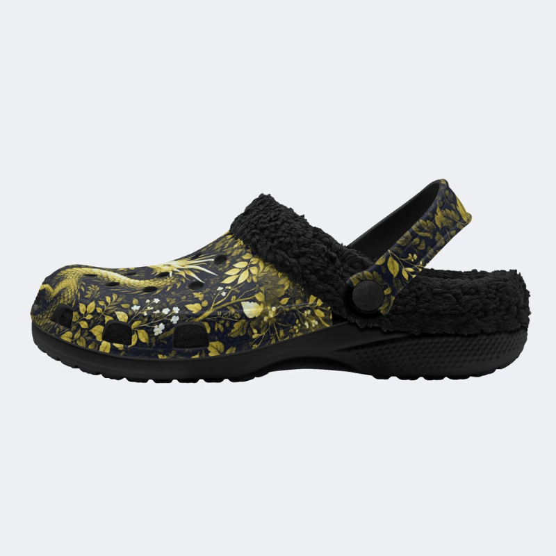 Yellow Dragon Print Slippers/Sandals Factory direct sales