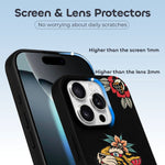 Old School Tiger Rose Print - Phone Case