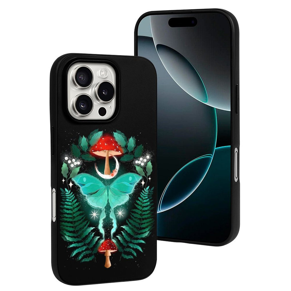 Floral Moth Print - Phone Case