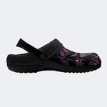 Unisex Death Moth Art Print - Fur Lined Slippers/Sandals