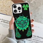 Shamrock Death Moth Print - Phone Case