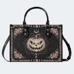 Pumpkin Rose Print Handbag Factory Direct Sales