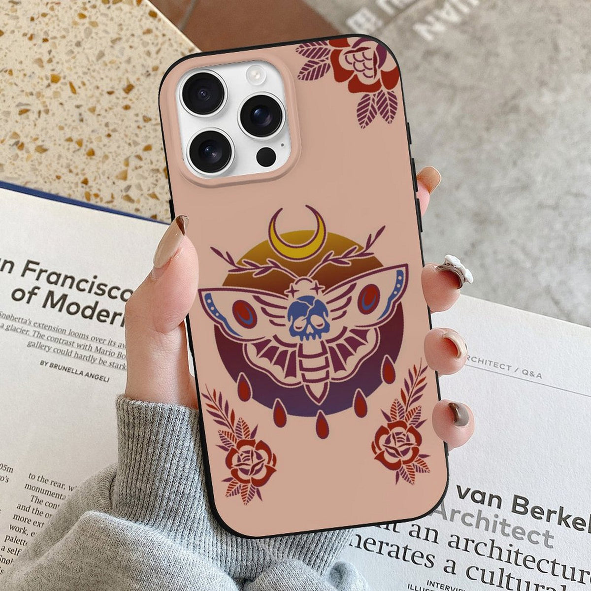 Death Moth Gradient Print - Phone Case