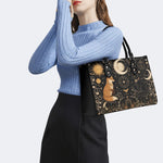 Celestial Fox Cat Print Handbag Factory Direct Sales