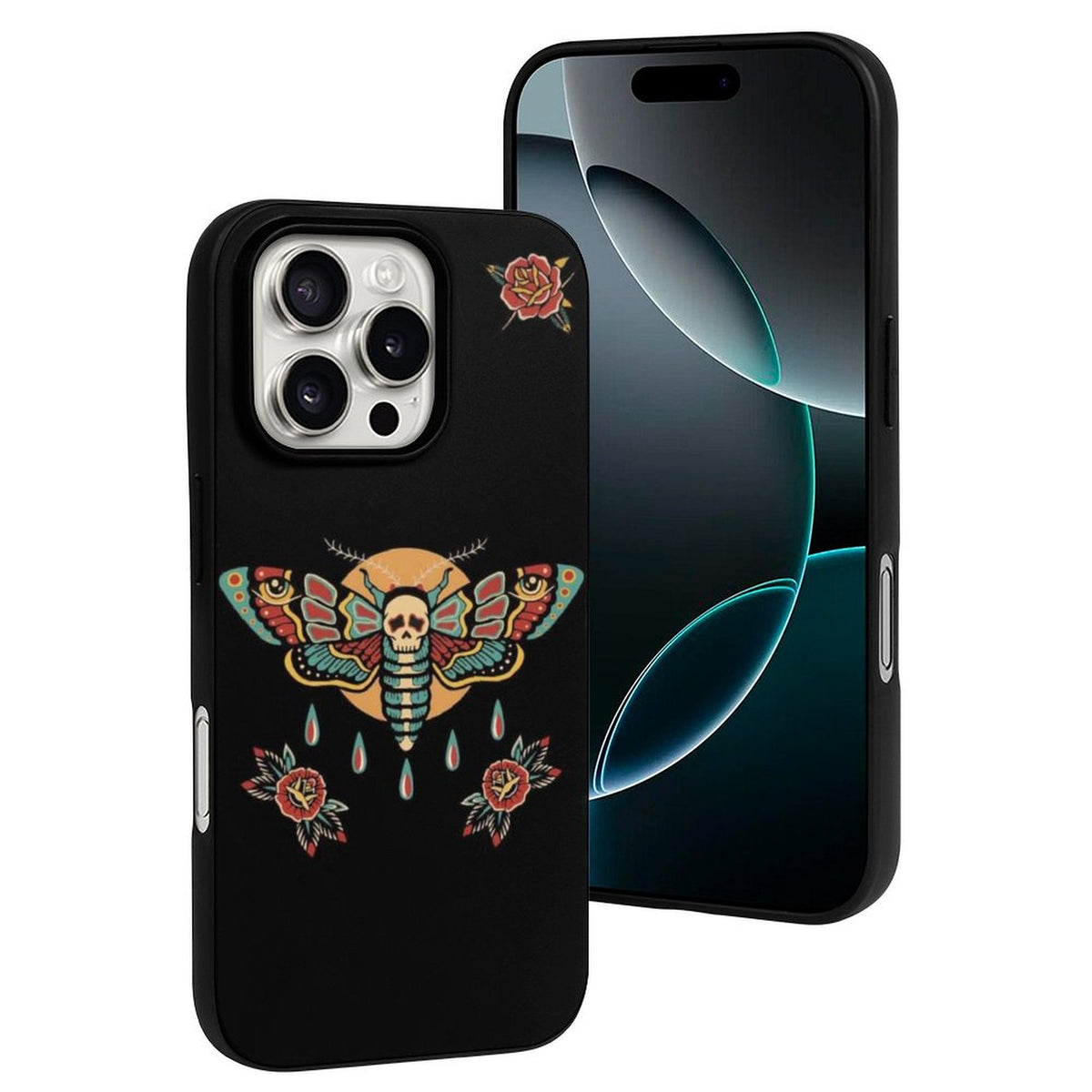 Old School Death Moth Print - Phone Case