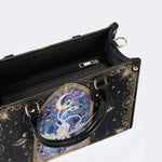 Swan Stained Glass Print Handbag Factory Direct Sales