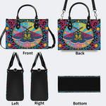 Colorful Moth Print Handbag Factory Direct Sales