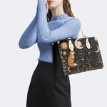 Celestial Fox Cat Print Handbag Factory Direct Sales
