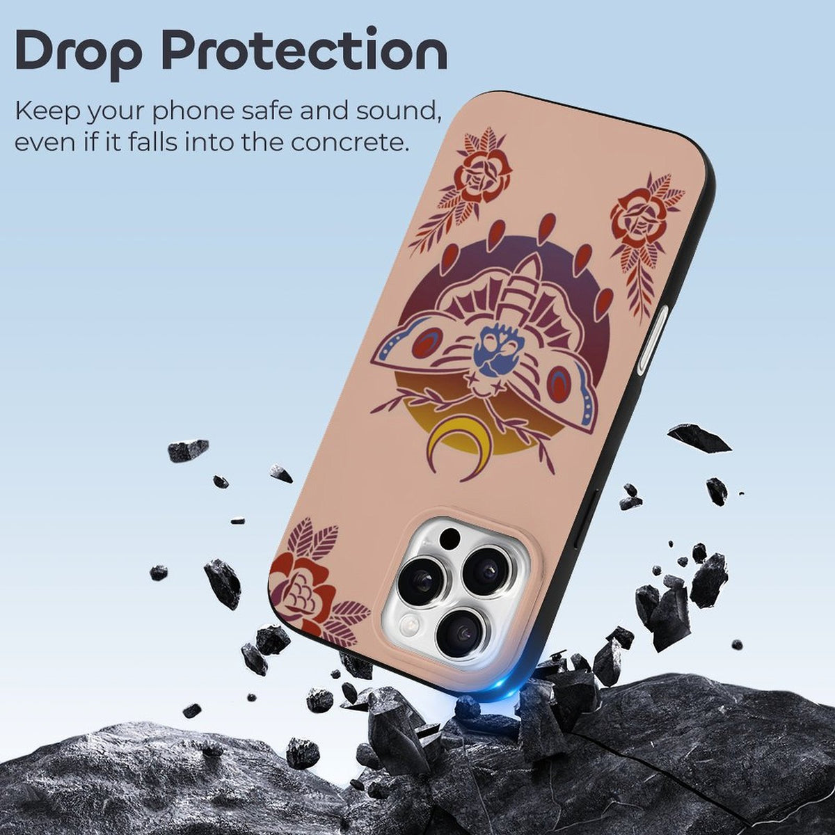 Death Moth Gradient Print - Phone Case