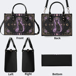 Celestial Black Cat Print Handbag Factory Direct Sales