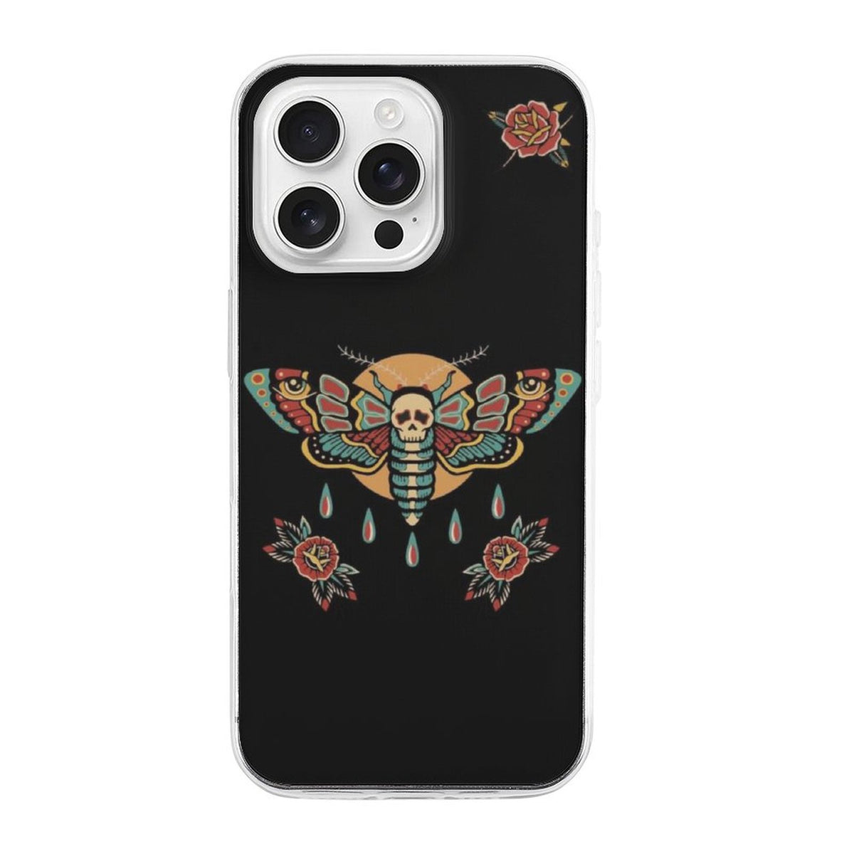 Old School Death Moth Print - Phone Case