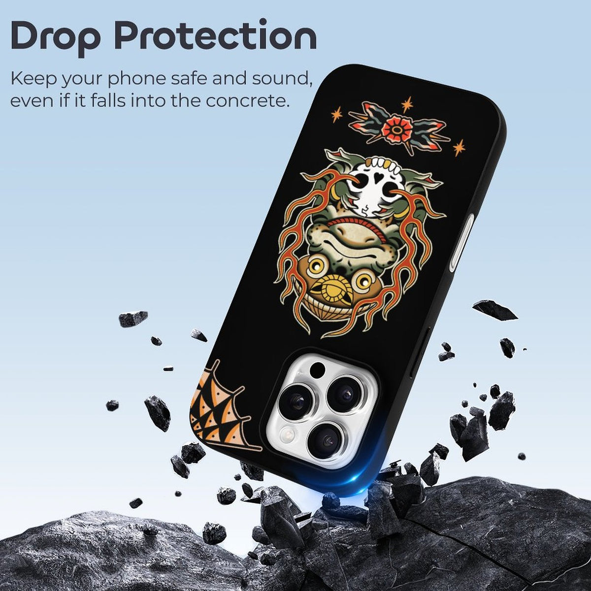 Japanese Ninja Frog Print - Phone Case