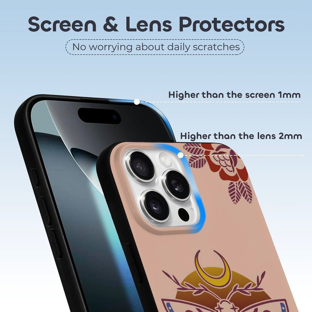 Death Moth Gradient Print - Phone Case