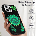 Shamrock Death Moth Print - Phone Case