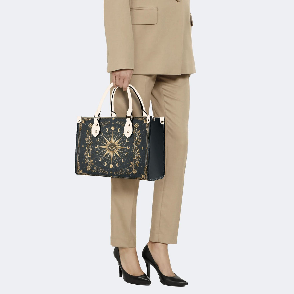 All Seeing Eye Moon Print Handbag Factory Direct Sales