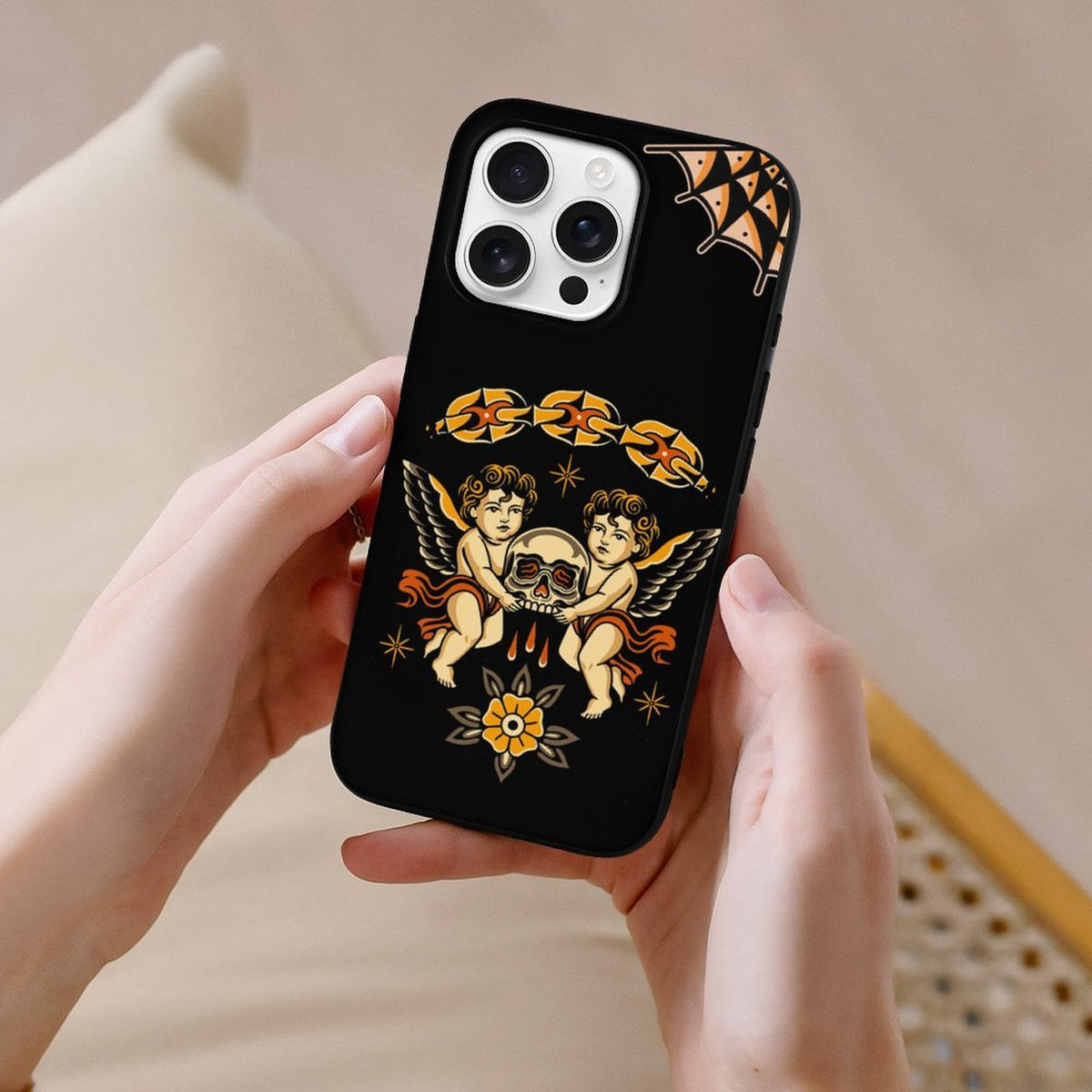 Vintage Angel Print - Phone Case