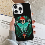 Floral Moth Print - Phone Case