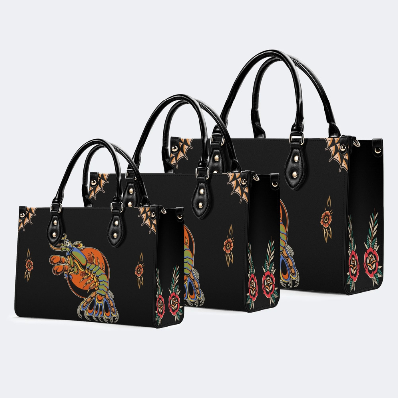 Boxing Shrimp Print Handbag Factory Direct Sales