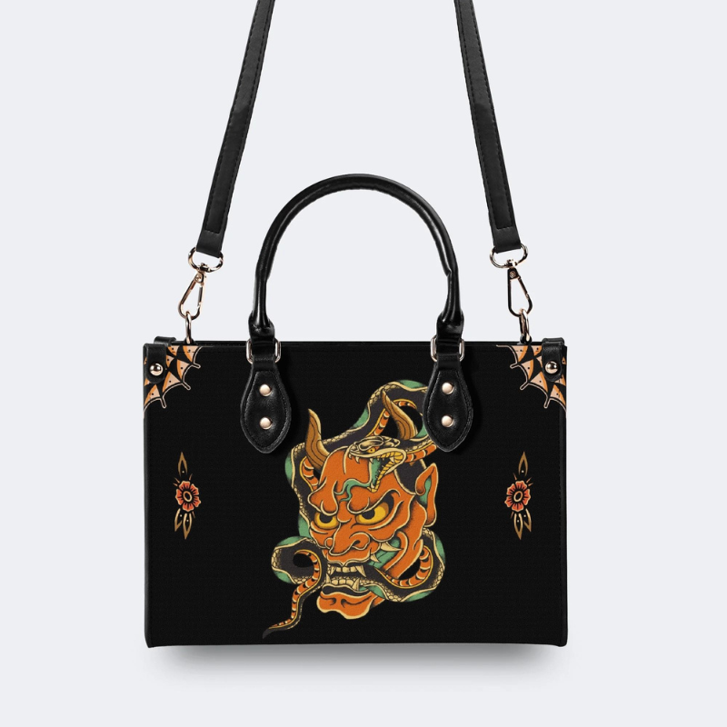 Devil And Snake Print Handbag Factory Direct Sales