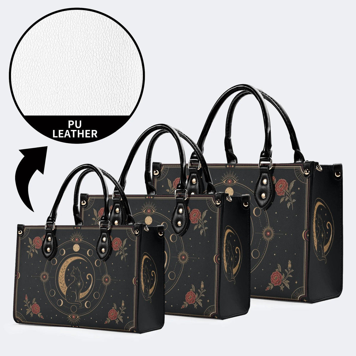 Tarot Cat Print Handbag Factory Direct Sales
