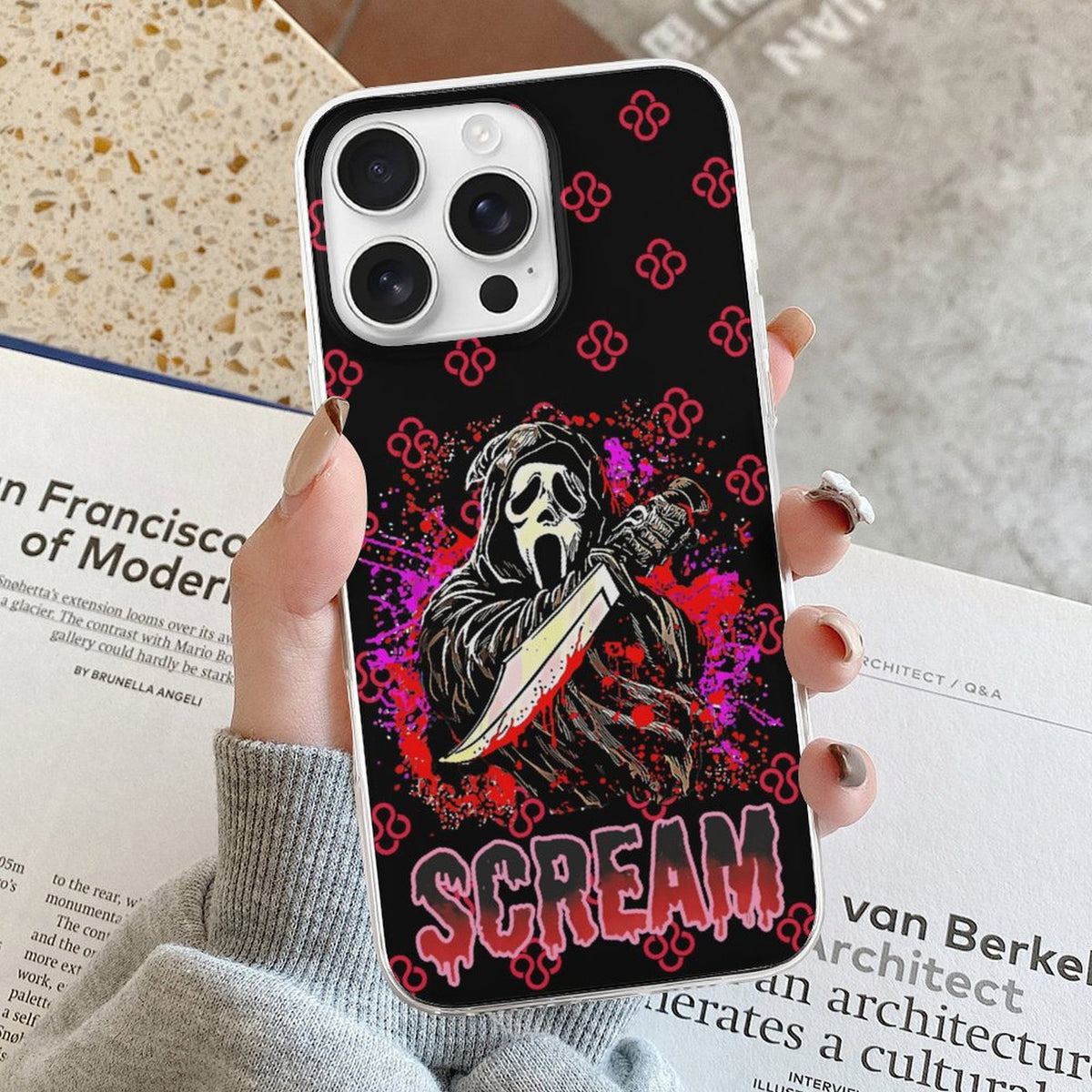 Horror Ghostface Print - Phone Case