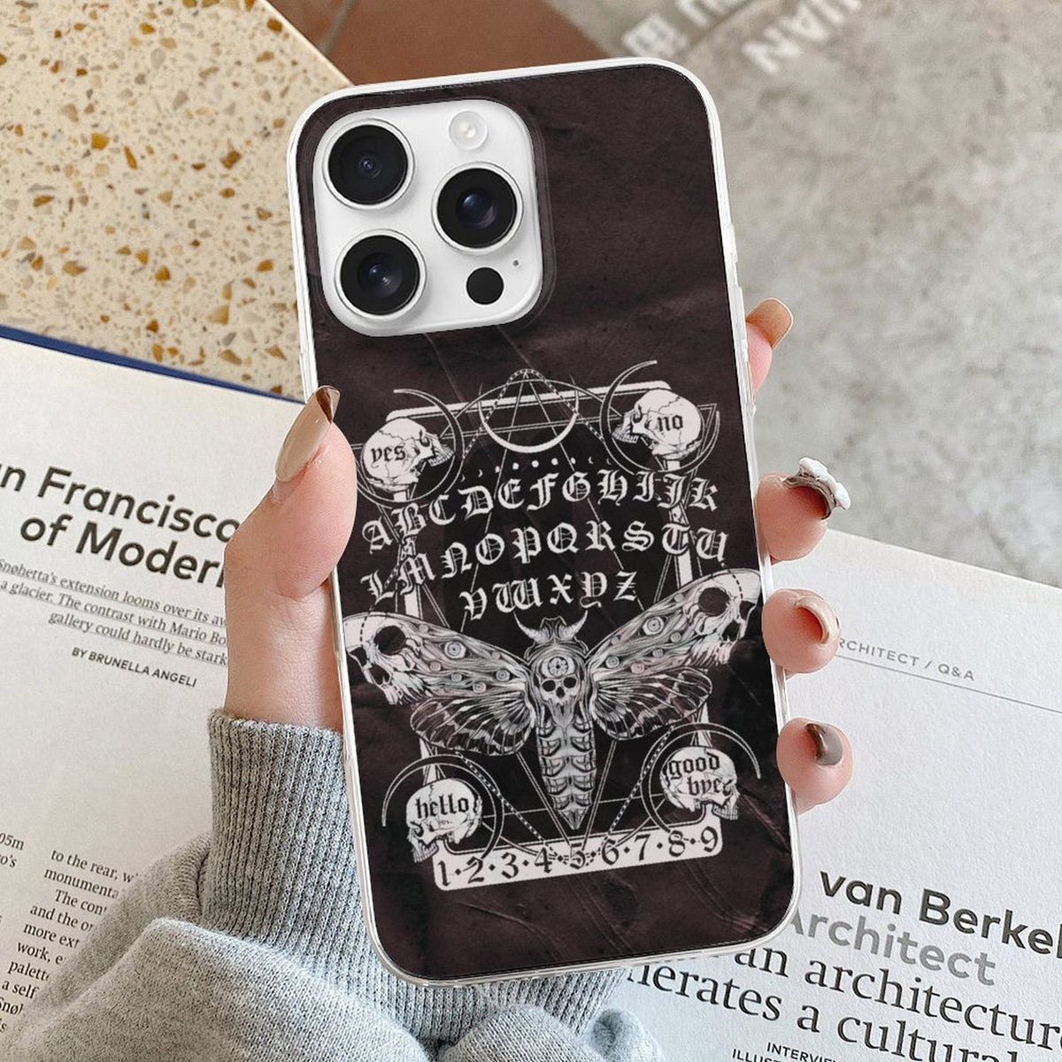 Death Moth Vintage Print - Phone Case