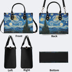 Starry Night Cypress Tree Print Handbag Factory Direct Sales