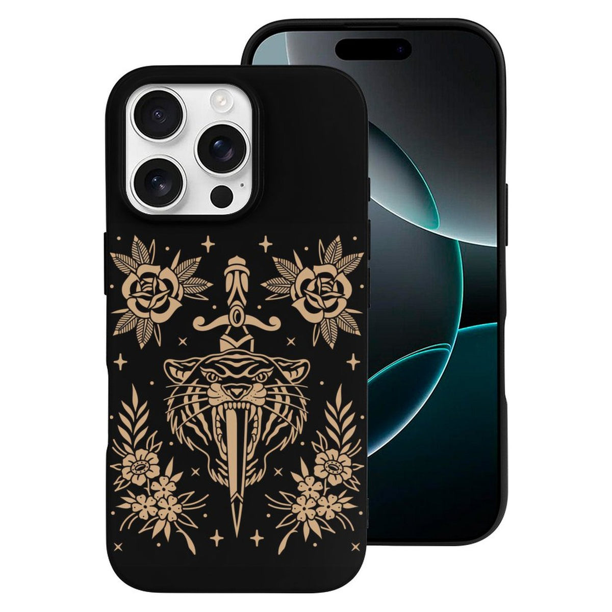 Old School Tiger Print - Phone Case