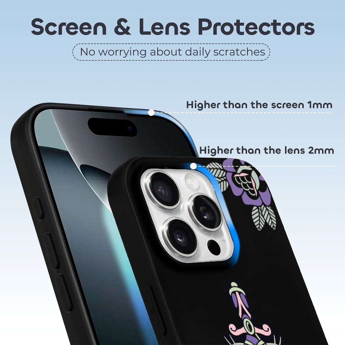 Old School Tiger Print - Phone Case