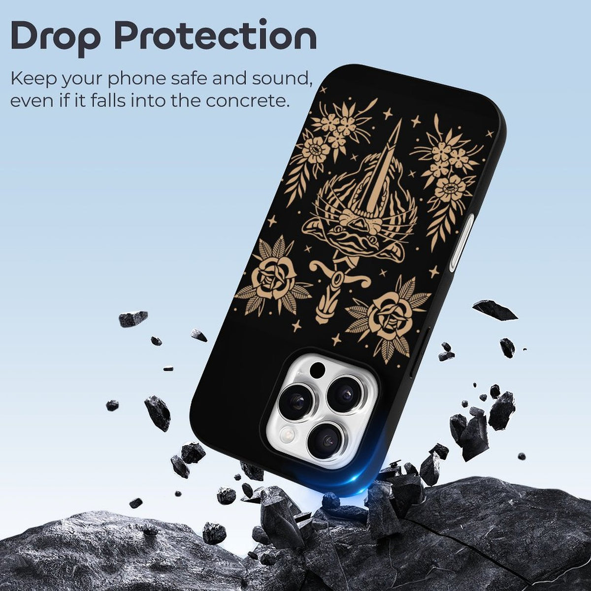 Old School Tiger Print - Phone Case